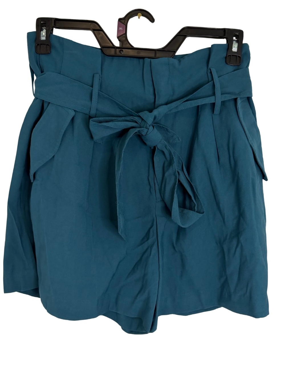 3/$20 a new day Teal Shorts with Tie Belt Size 12